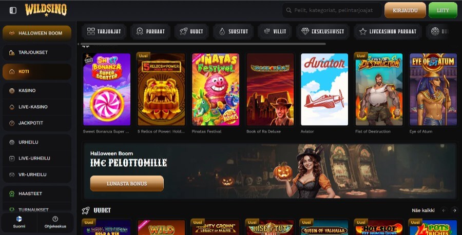 Wildsino etusivu SuomiCasinoCom