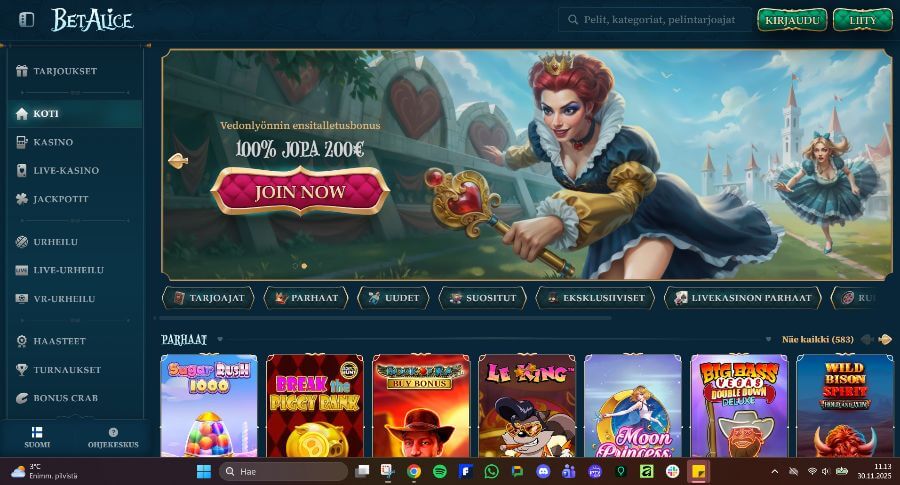 betalice etusivu SuomiCasinoCom