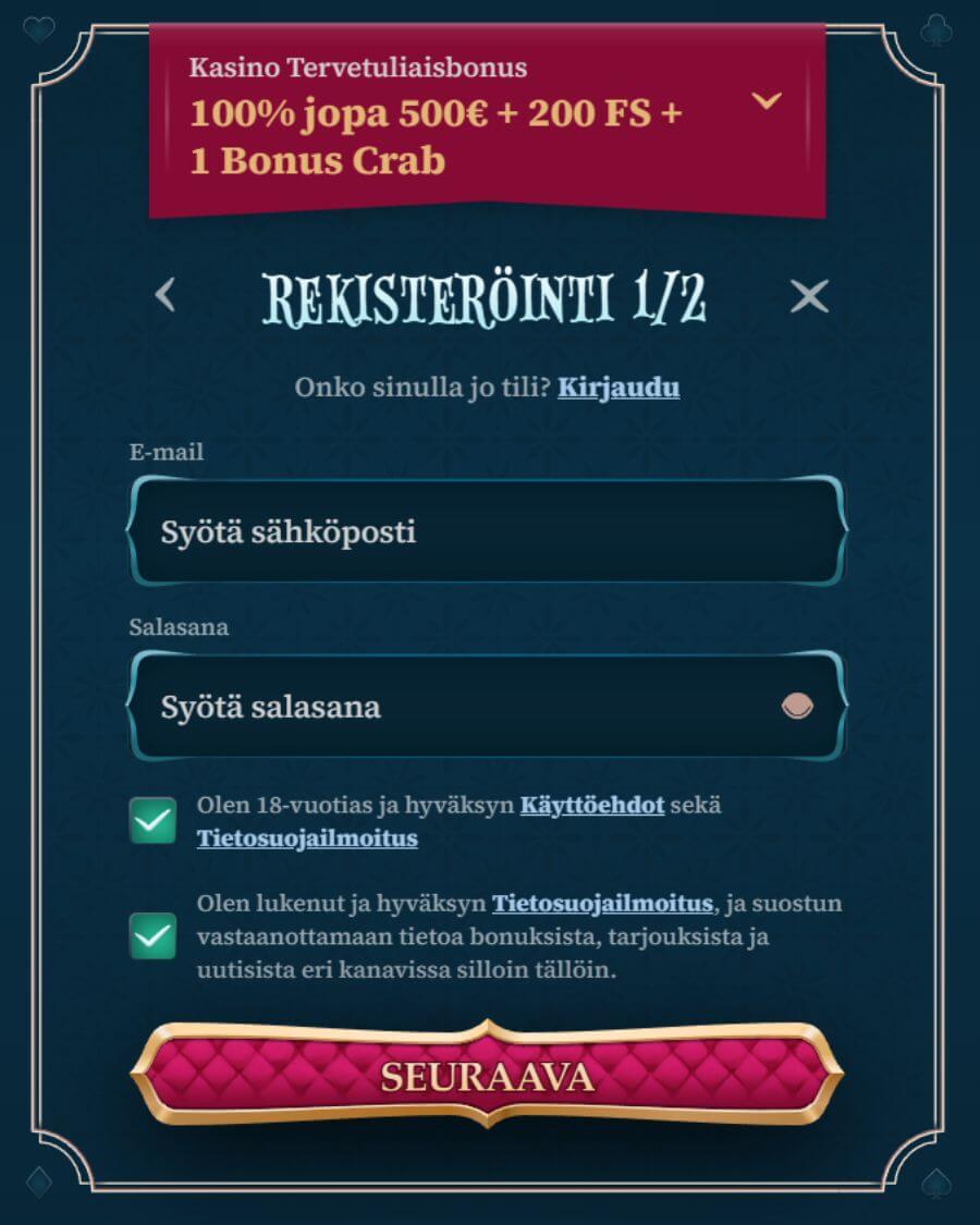 betalice prosessi SuomiCasinoCom