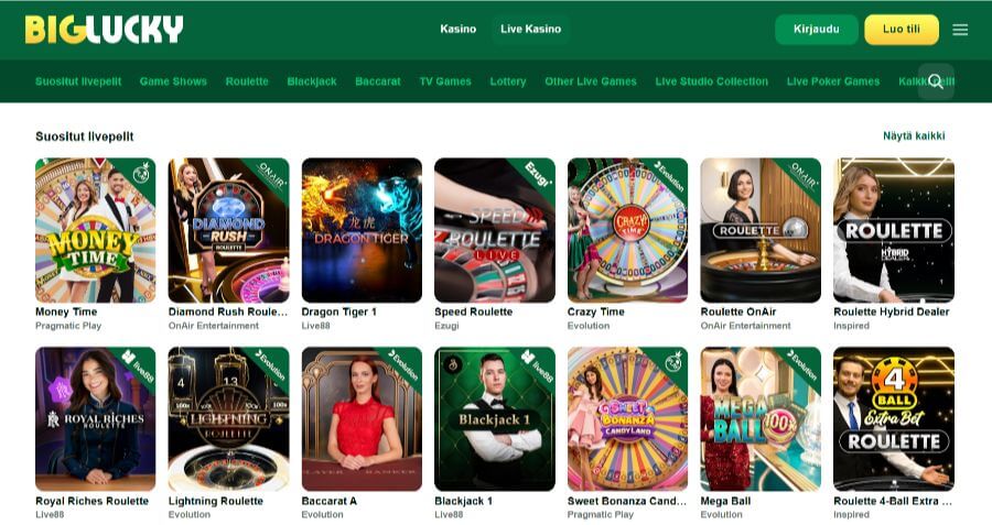 biglucky livekasino suomicasinocom