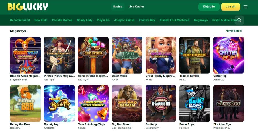 biglucky peliaula suomicasinocom