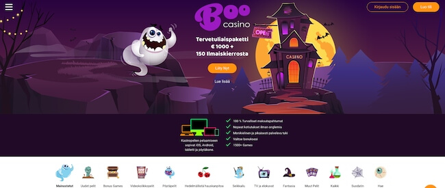 Boo etusivu Boo etusivu
