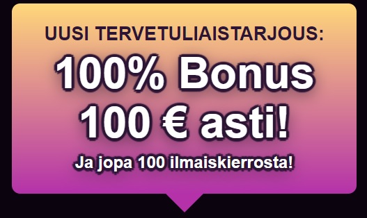 Boom Casino tervetuliaistarjous