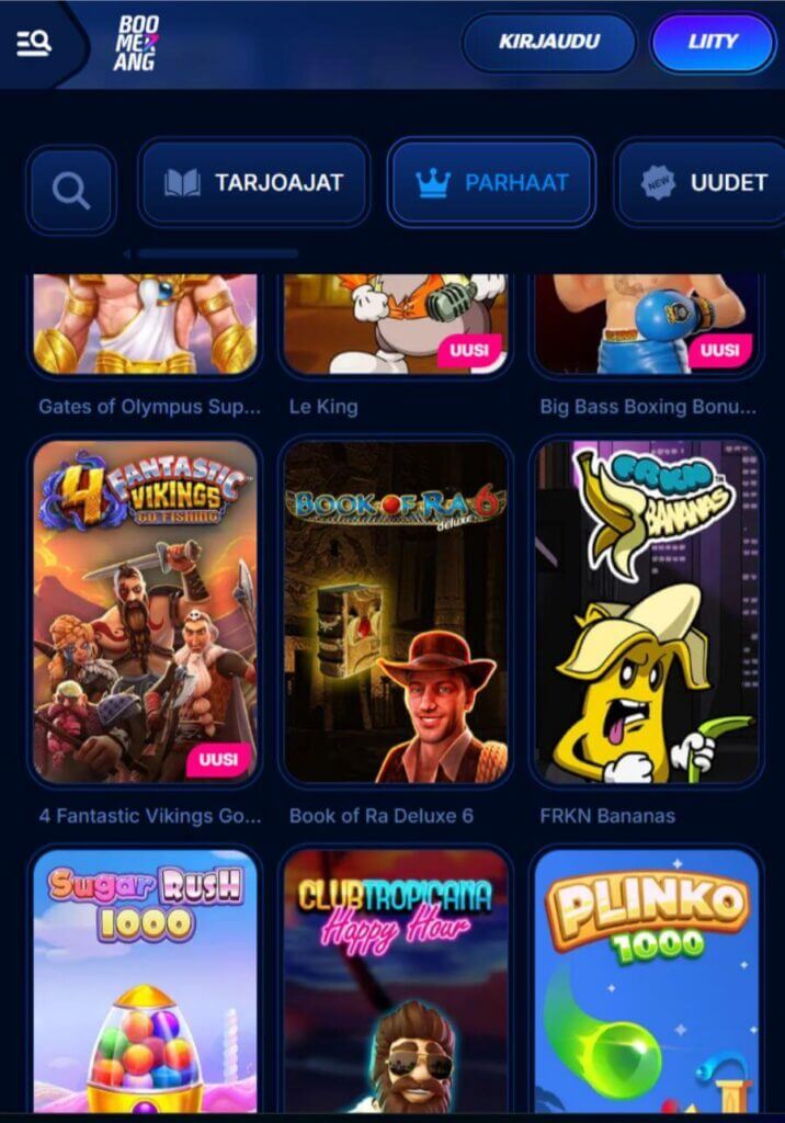 boomerangbet mobiili SuomiCasinoCom