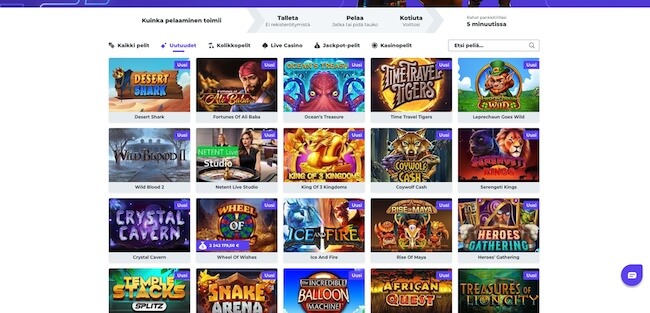 Kasinopelejä Pelivalikoima Boost Casino