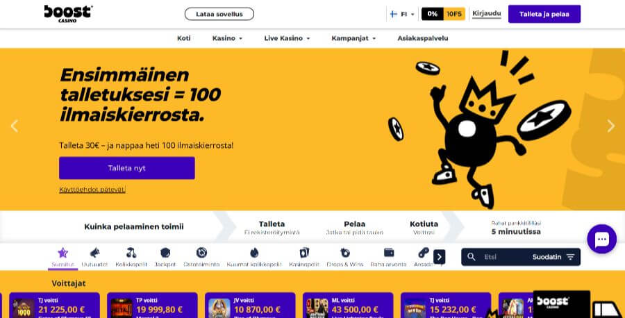 boost etusivu suomicasinocom