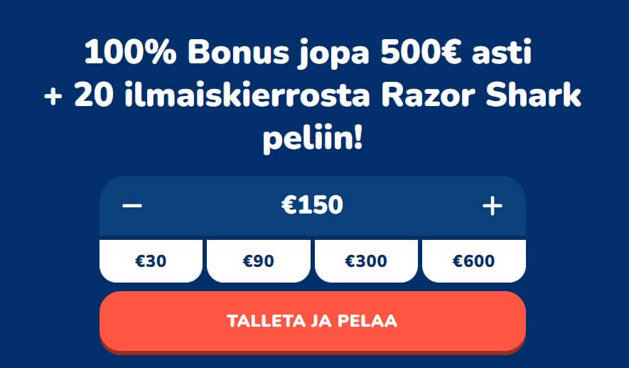 Buusti Kasino tervetuliaistarjous