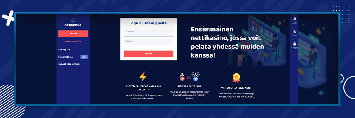 Rekisteröityminen Kasinolle rekisteröityminen
