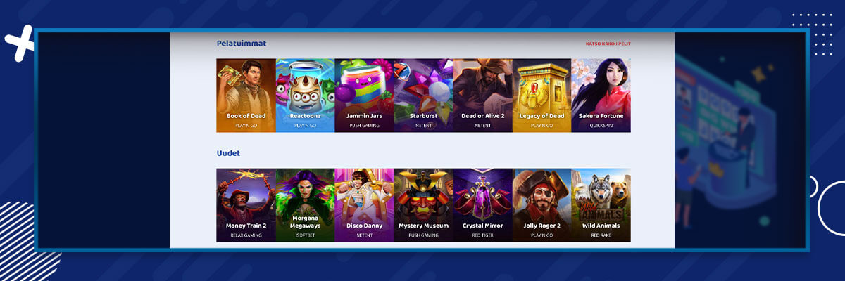 Casinobud kolikkopelit Pelivalikoima