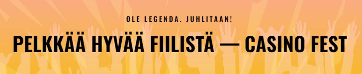 Casinofest hyvää fiilistä