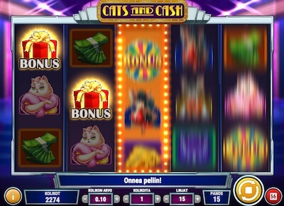 Cats and Cash Cats and Cash bonus symbolit