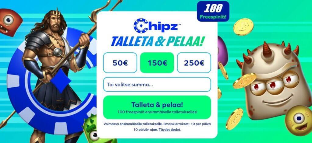 Chipz tervetuliaisbonus