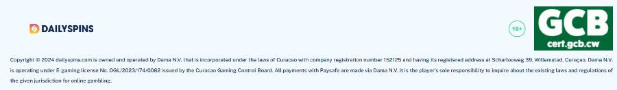 daily spins lisenssi SuomiCasinoCom