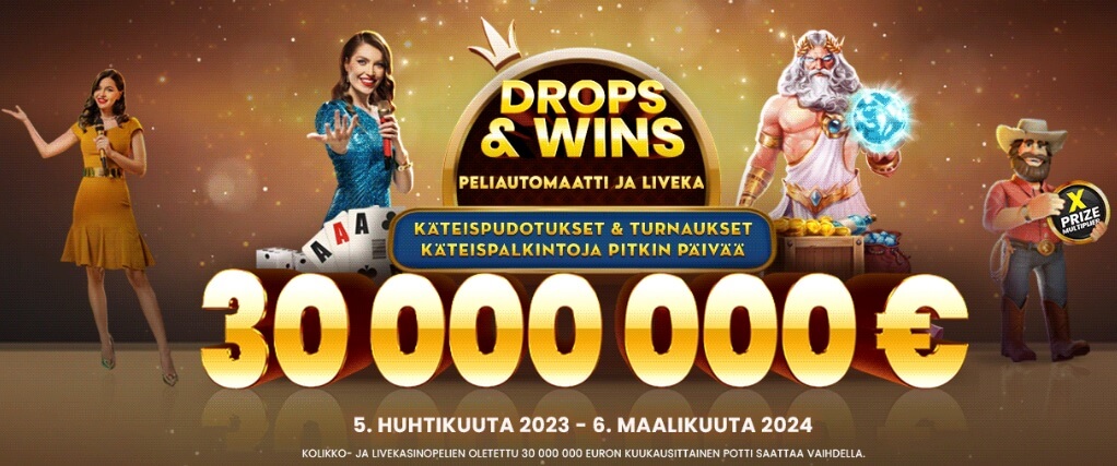Pragmatic Playn Drops & Wins – Jopa 30 miljoonan euron palkintopotti