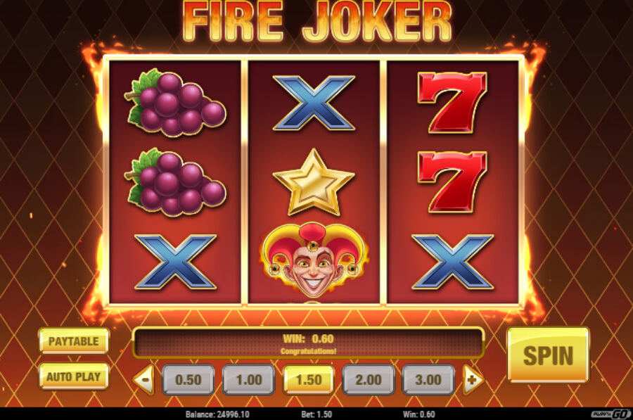 Fire Joker kolikkopeli wild