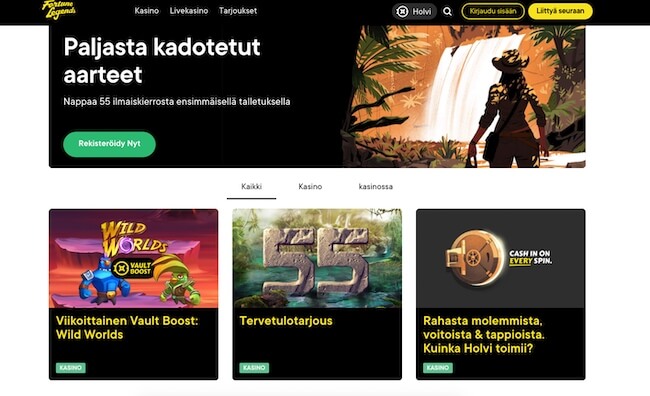Fortune Legends tarjouksia Fortune Legends tarjous