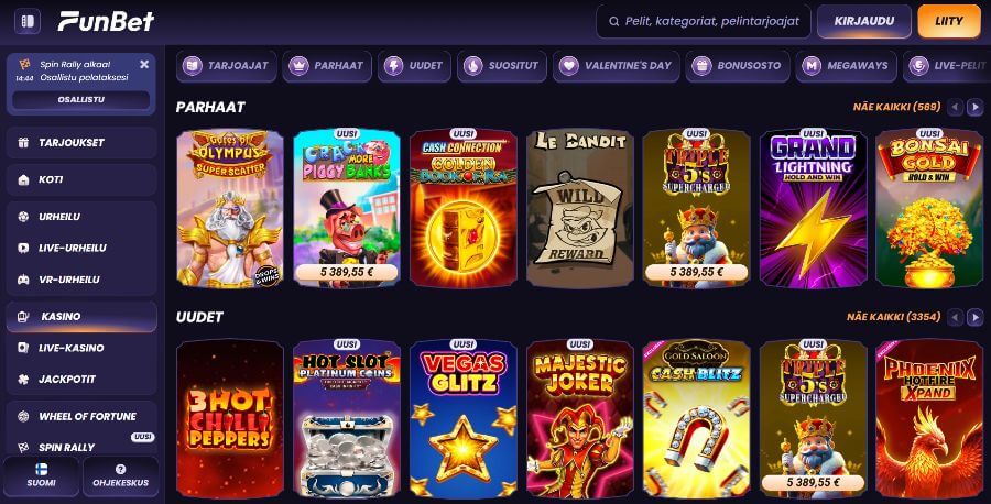 funbet pelivalikoima suomicasinocom