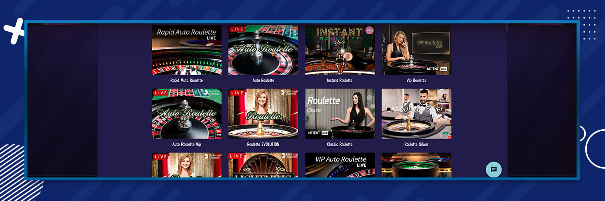 Gambola live casinopelit