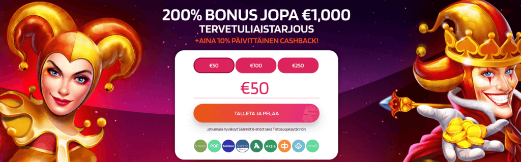 Happy Spins tervetuliaisbonus