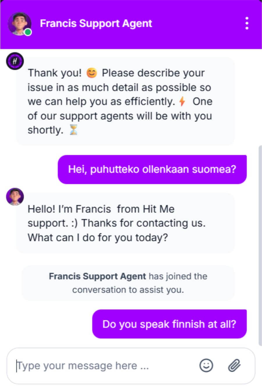 hitme asiakaspalvelu suomicasinocom