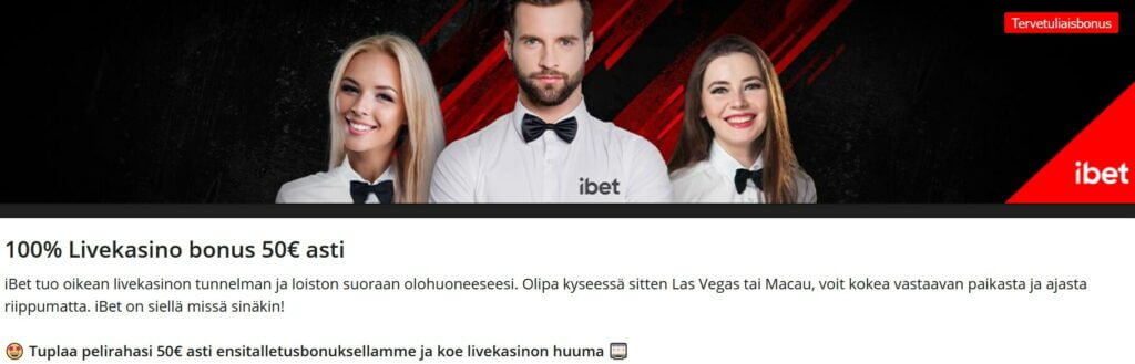 iBet live-kasino bonus