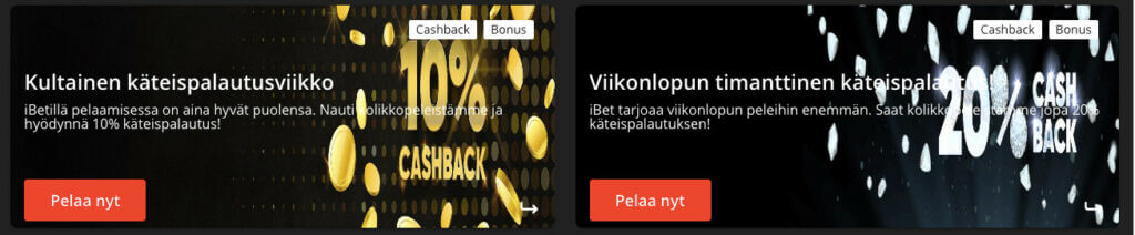 iBet Casino tarjoukset