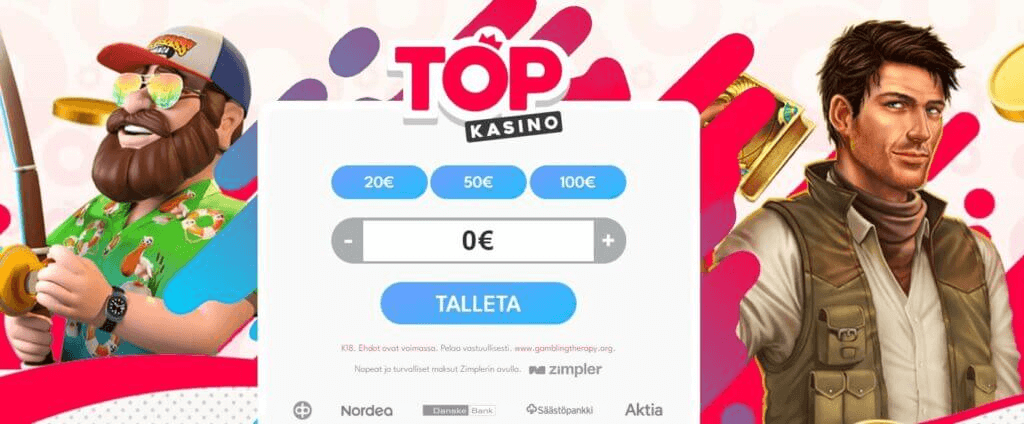 Topkasino talleta ja pelaa