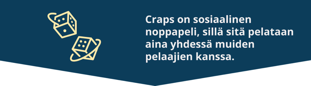 Craps sosiaalinen noppapeli