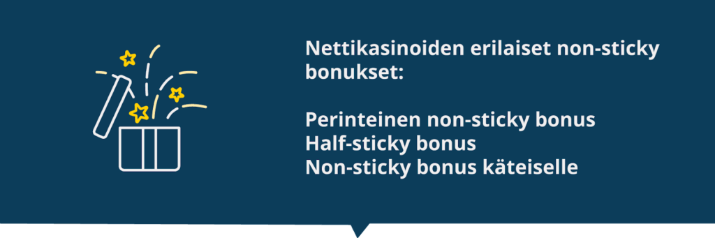 Non Sticky bonusten tyypit