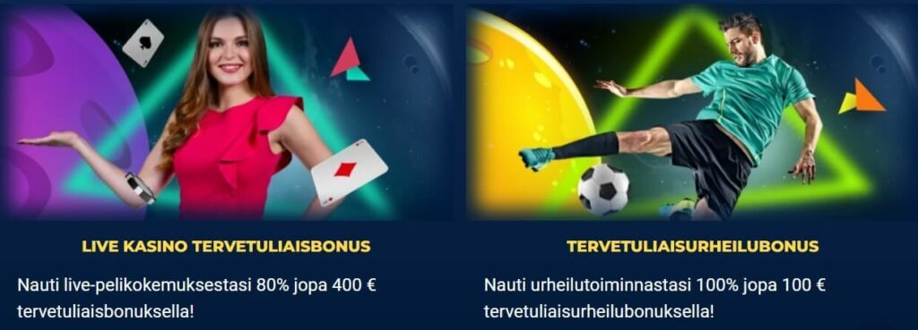 Jupi Casino bonukset