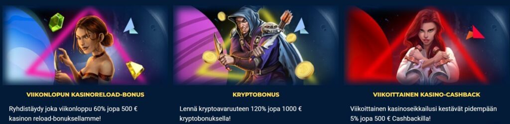 Jupi Casino tarjoukset