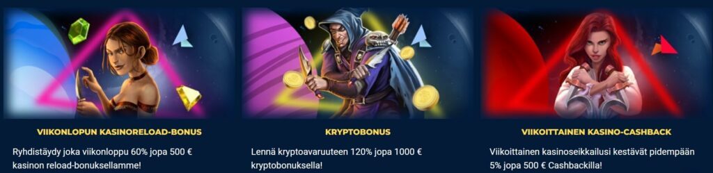 Jupi Casino tarjoukset