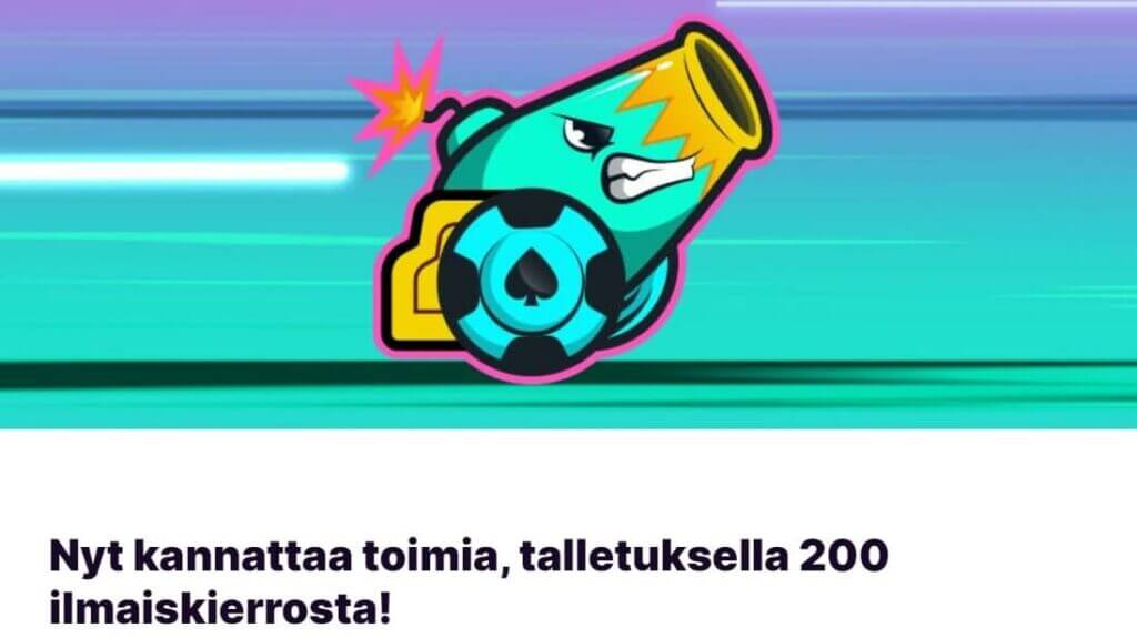 Kanuuna tervetuliaisbonus