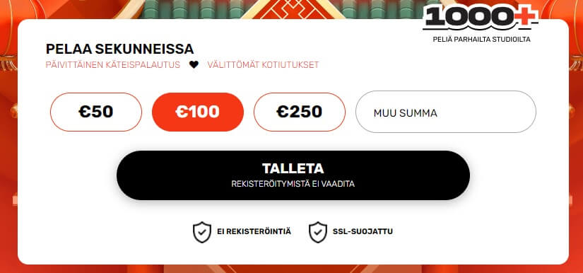 Koi Casino aloita pelaaminen