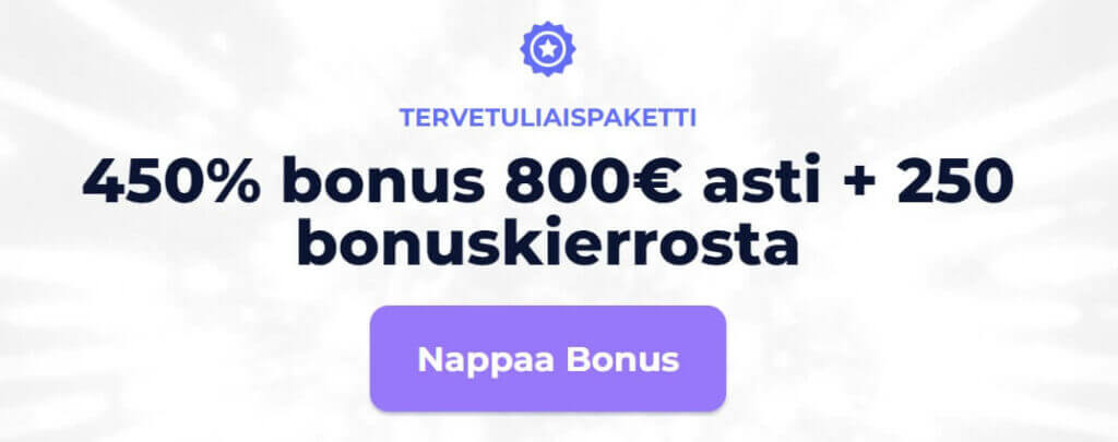 Tervetuliaistarjous Light Casino