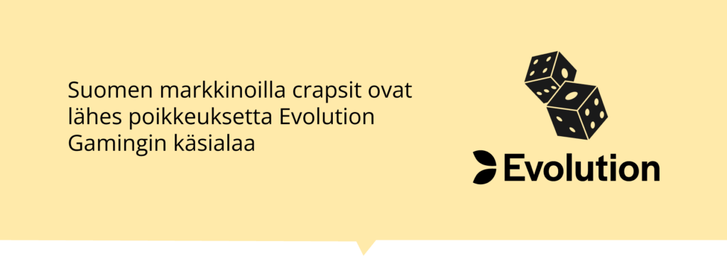 Live crapsit Evolutionilta