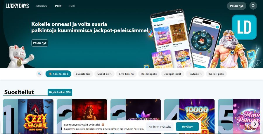 lucky days etusivu SuomiCasinoCom