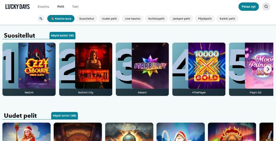 lucky days peliaula SuomiCasinoCom