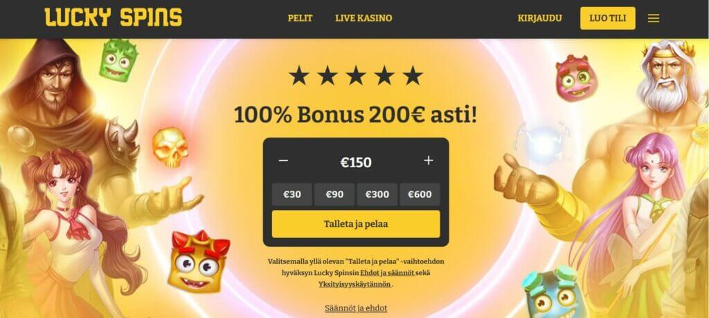 Lucky Spins tervetuliaisbonus