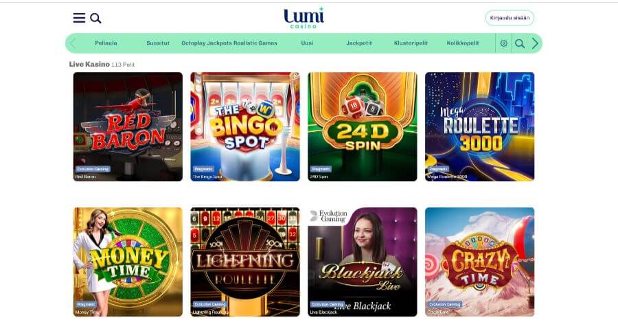 lumi livekasino suomicasinocom