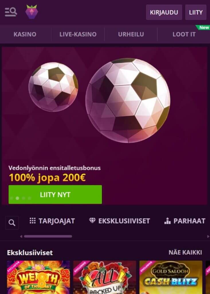 malina mobiili suomicasinocom