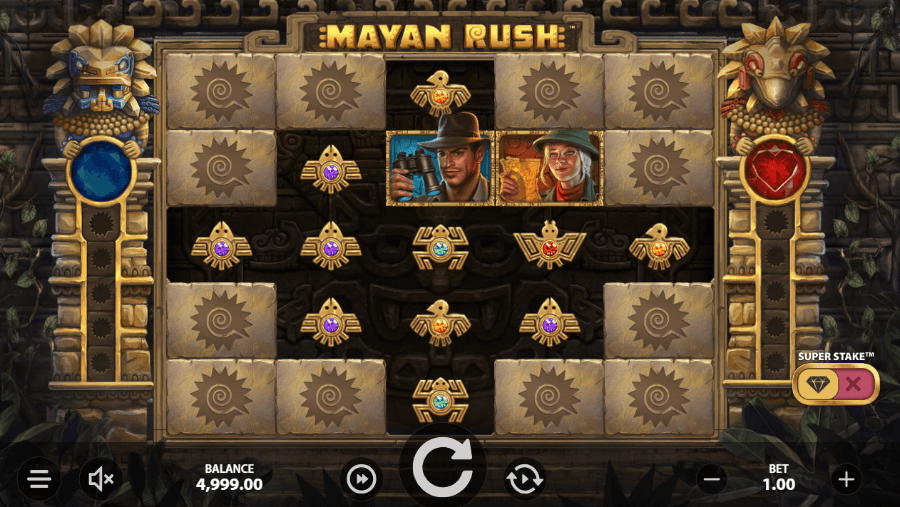 Mayan Rush kolikkopeli Stakelogic