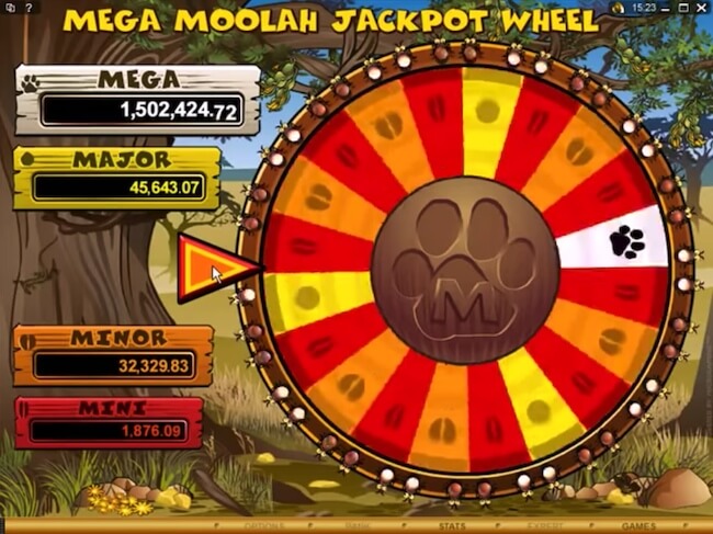MegaMoolah bonuspeli Bonuspeli