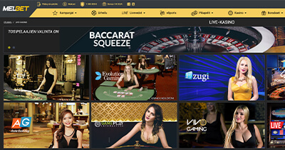 Melbet live casino