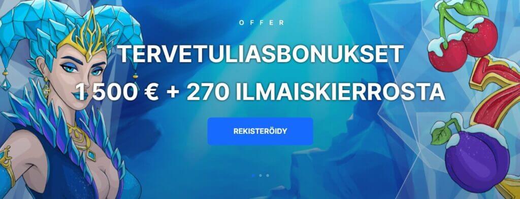 Ice Casino tervetuliaisbonukset