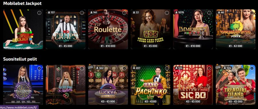 Mobilebet livekasino