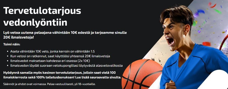 Mobilebet tervetuliaisbonus