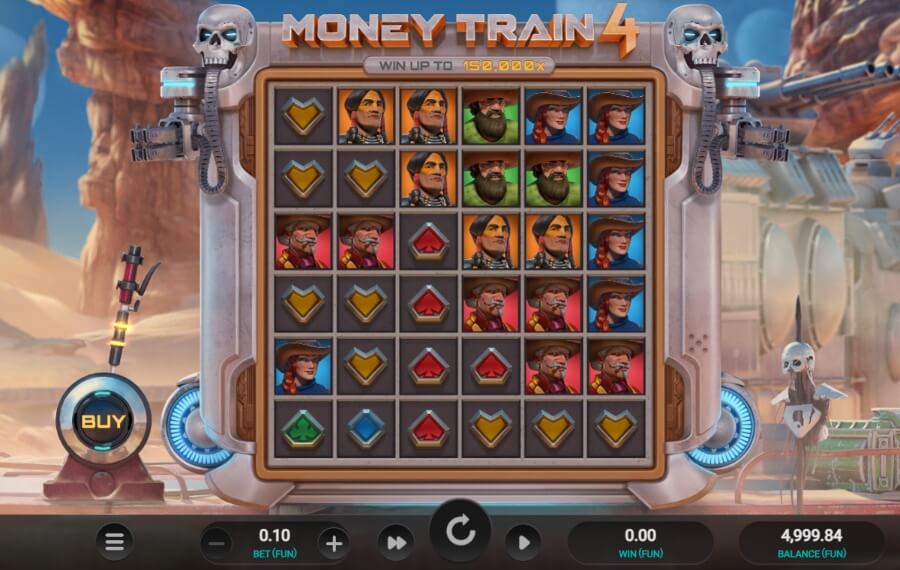 Money Train 4 symbolit