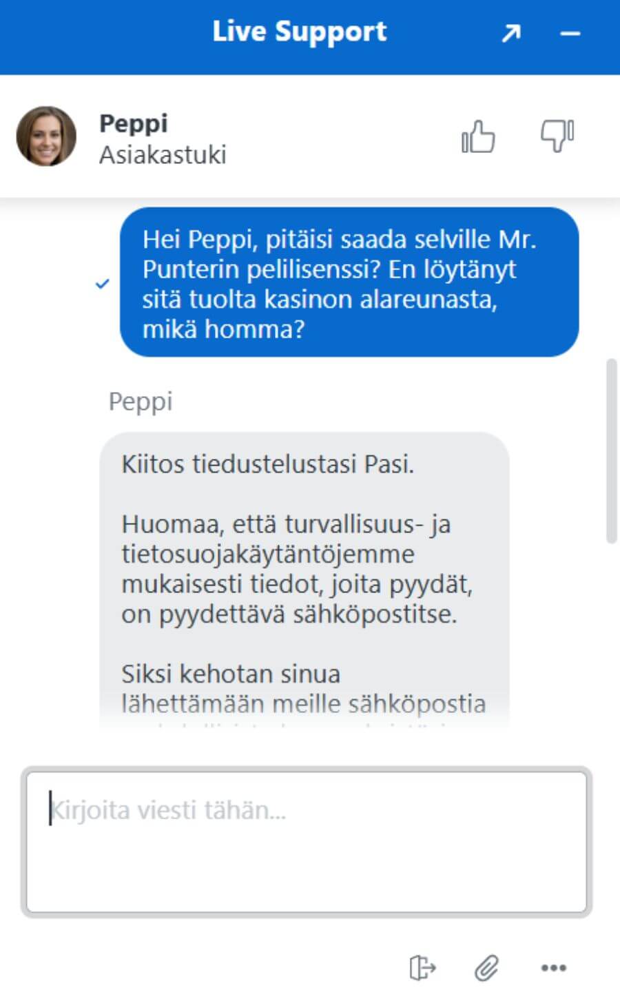 mrpunter asiakaspalvelu suomicasinocom
