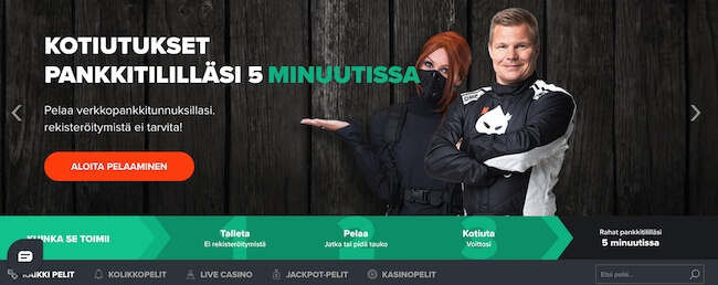 Ninja Casino etusivu